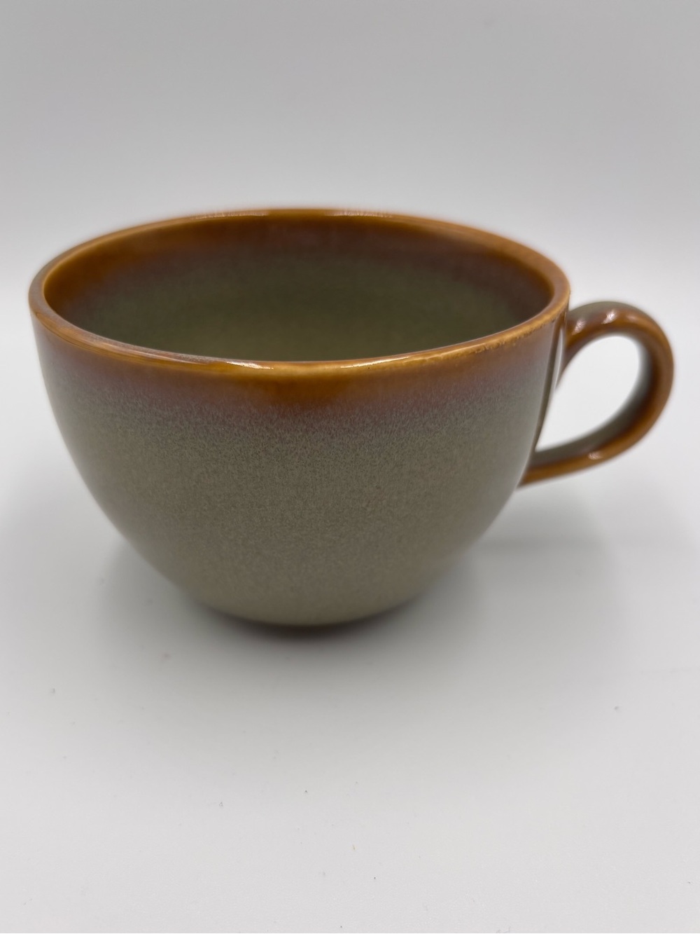 Nadia Brownfield Cobblestone Coffee/Tea cup by Homer Laughlin Two Tone Brown